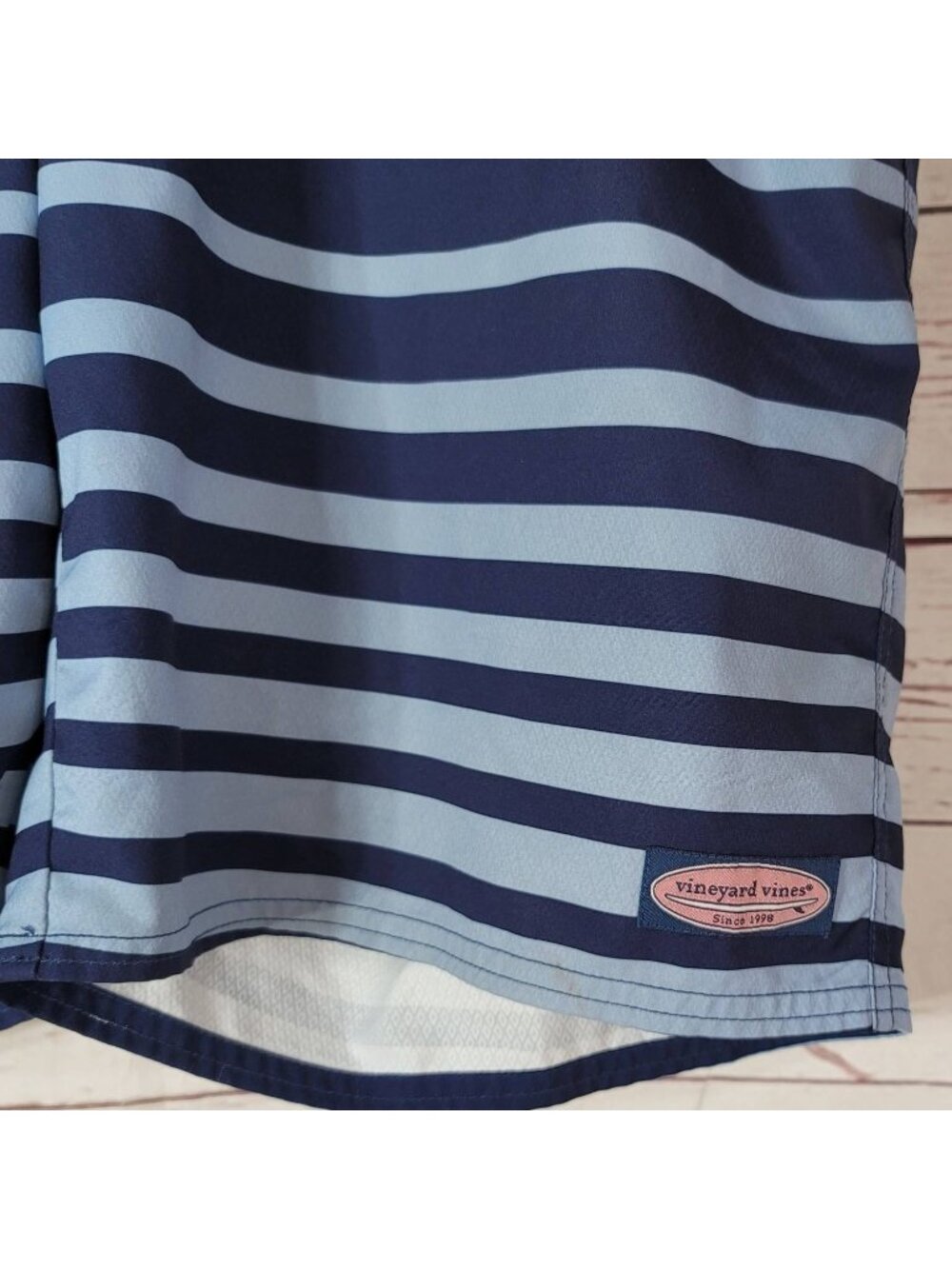Vineyard Vines Mens Board Shorts Swim Trunk Blue SZ 38 XL Windward Stripe - Picture 6 of 10